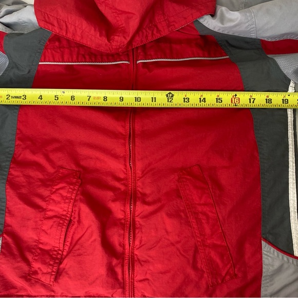 Paramount jacket full zip hooded Red/Gray Women’s Sz M￼ - Picture 11 of 16